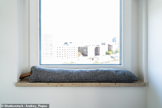 Draft blockers will keep a house cooler in summer and warmer in winter